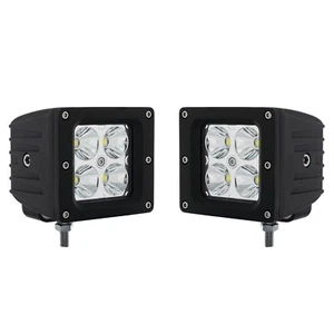3" LED Square Pod Spot Light ATV Boat Truck Grill Bumper Off Road Pair Fits Jeep - Picture 1 of 6