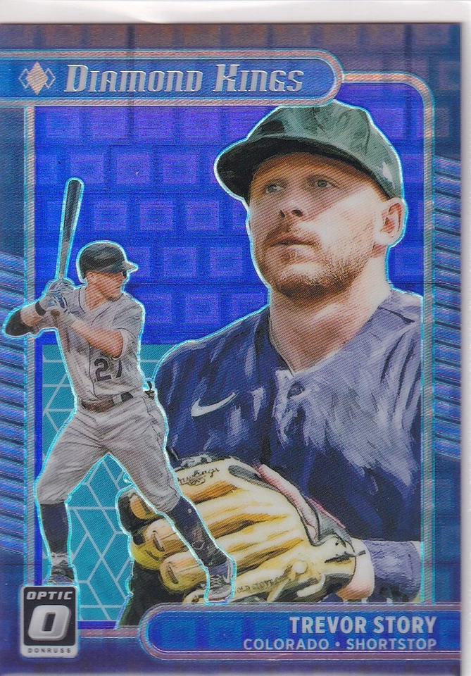 2021 OPTIC PRIZMS PURPLE PANDORA /99 TREVOR STORY BOSTON RED SOX PRIZM BZ-1918 - Image 1 of 1