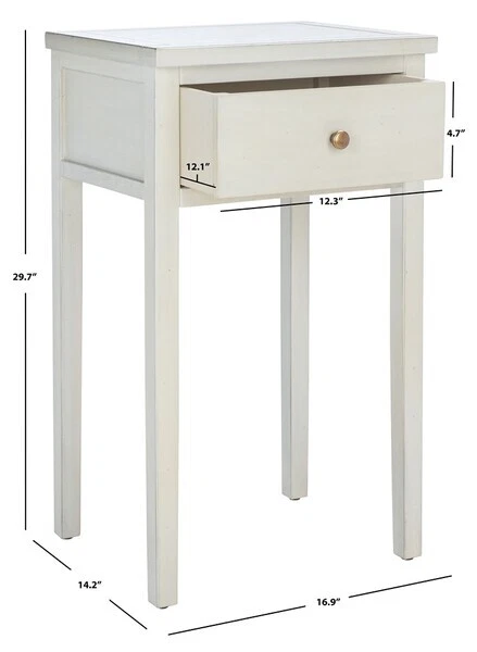 Safavieh ABEL MESITA DE NOCHE CON ALMACENAMIENTO DRW, Precio reducido 2172749985 AMH6626D Foto 1 de 4