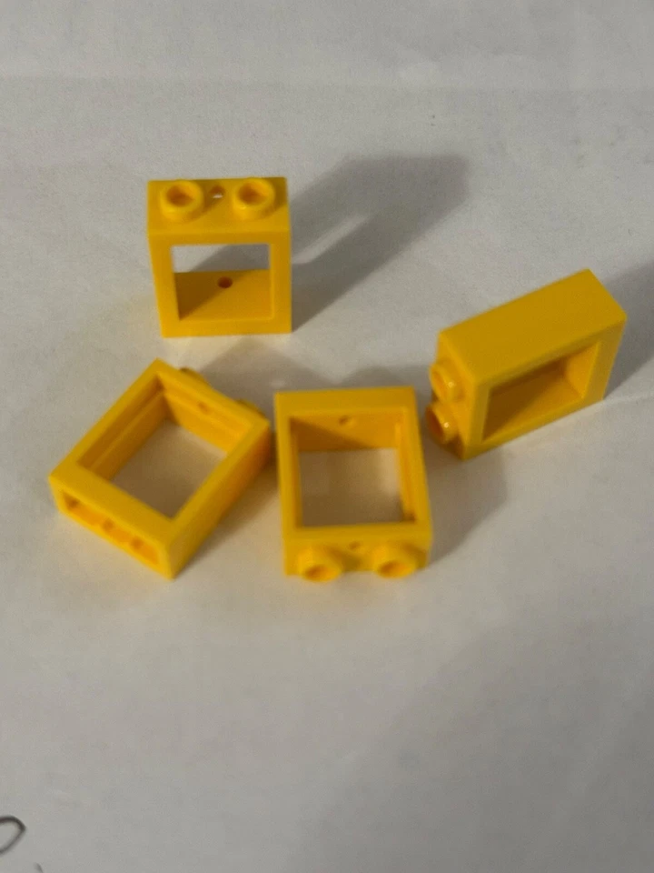 LEGO Parts 60592 (4pcs) FRAME WINDOWS 1x2x2 FLAT FRONT Choose Color - Image 1 of 1