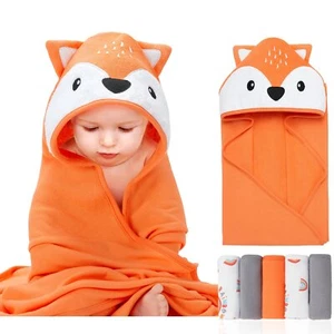 6 Pack Baby Hooded Bathrobe Bath Towel Infant Washcloth Soft Feeding Wipe Cloths - Picture 1 of 2