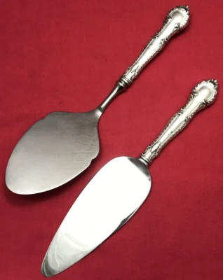 2 Pc ENGLISH GADROON 1939 Sterling Handle  Pie & Cake Servers  by Gorham - Image 1 of 4