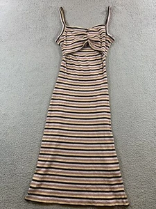 Volcom Girls Dress 4/6 Multicolor Stripe Boho Preppy Colorful Beach Coastal - Picture 1 of 10