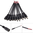 5pair Security 5.5x2.1mm Male+Female DC Power Socket Plug Connector Cable Wir LW