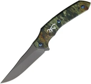 Browning TDX 8.75" Camoflauge Fixed Blade Knife + Sheath 0326 - Picture 1 of 2