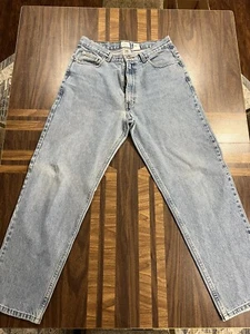 Jeans CALVIN KLEIN Vintage Años 90 HECHOS EN EE. UU. 32x29 Lavado Ligero Calce Relajado - Imagen 1 de 7