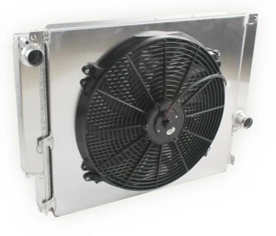 2 filas de radiador + ventilador para BMW E30 1988-1991 serie 3 325i 325is 325iX 2,5 L 6 cilindros MT Foto 1 de 4