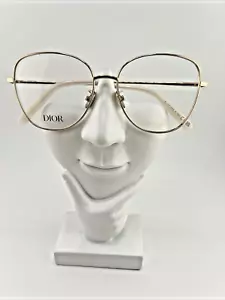 Dior Mini CD O R4U Authentic Eyeglasses Frame 55-16-140 Gold D600 New READ - Picture 1 of 8