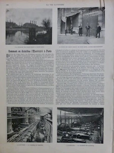1905 Electricity Energy Paris Electricity Distribution 1 Old Newspaper - Picture 1 of 1