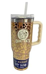 Bucees 🔥 Gold Cheetah Yukon Outfitters 40oz Ltd Becher mit Griff Buc-ee's 🦫💕 - Bild 1 von 8