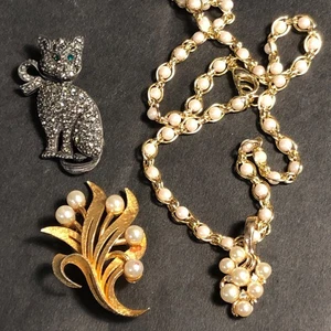 Roma jewelry, pins and necklace(445) - Picture 1 of 11