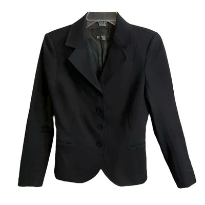 Jaqueta Blazer Zara Feminina Preta Feminina Sob Medida Carreira Escritório Tamanho 8 Forrada Trabalho - Imagem 1 de 4