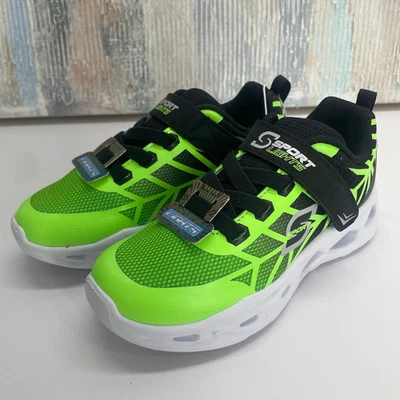 Zapatillas deportivas SKECHERS para niños pequeños talla 6 iluminadas gancho y bucle NUEVAS  Foto 1 de 4