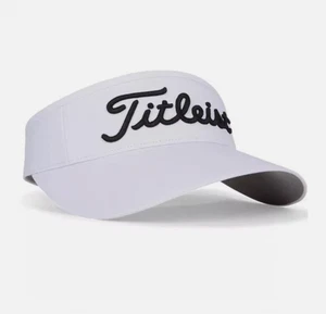 Visiera golf donna TITLEIST Sundrop bianca nera regolabile nuova - Foto 1 di 7