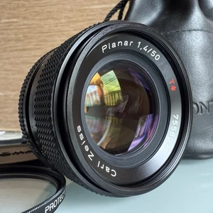 [N Mint-] CONTAX Carl Zeiss Planar T* 50mm f/1.4 MMJ C/Y Mount MF Lens JAPAN - Picture 1 of 24