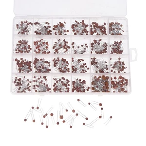 300/960pcs Ceramic Capacitor Kit 2PF-0.1UF Capacitance Assorted Set DIY Pack/box - Picture 1 of 14
