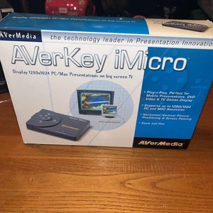 AVERMEDIA AVerKey iMicro PC/Mac to TV Video Display Converter 1280 x 1024 NOS - Picture 1 of 5
