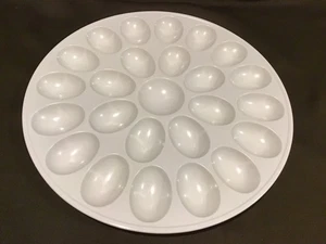Zak Designs Melamine 24 Count Round Deviled Egg Tray White - Picture 1 of 5