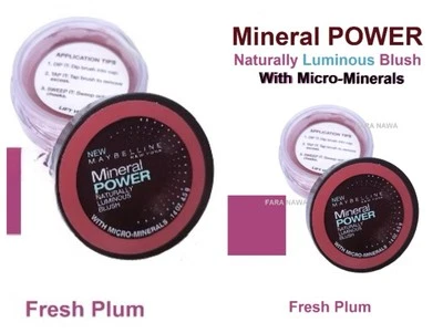 2 PACK Maybelline Mineral Power Naturally Luminous Blush Fresh Plum - Image 1 of 2