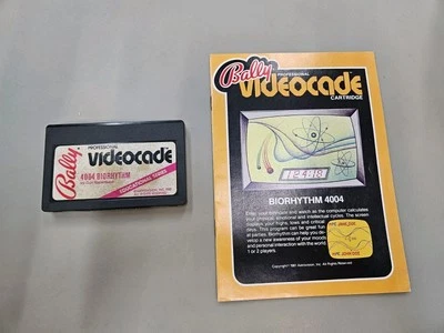 Bally Astrocade Videocade 4004 Biorhythm Game By Curt Rostenbach - Works -Manual - Image 1 of 4
