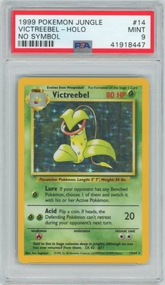 PSA 9 MINT 1999 POKEMON JUNGLE VICTREEBEL NO SYMBOL 14/64 TRADING CARD - Image 1 of 2