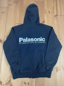 Palace Palasonic Zip-Up Hoodie Black Men Size M Excellent Condition - Imagen 1 de 24