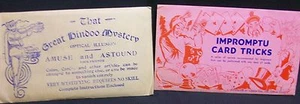 Great Hindoo Mystery and Impromptu Card Tricks - Imagen 1 de 1