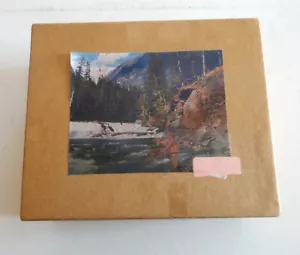Vintage handgefertigtes 717-teiliges Charles Russell Auburn MA Puzzle Angeln auf Regenbogen - Bild 1 von 5