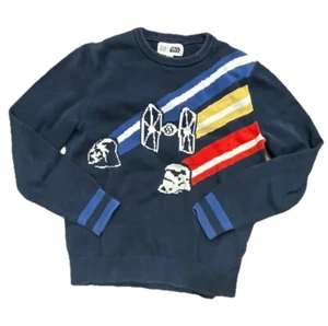 GAP Star Wars Sweater Boys XL 12-13 Darth Vader Blue Pullover - Picture 1 of 8
