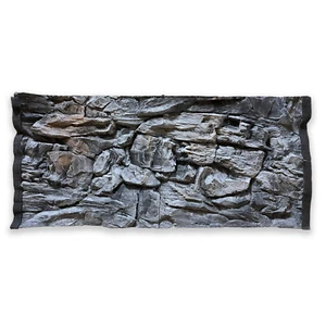 ZooPaul 3D Aquarium Strukturwand grau 120x60 Terrarien Felsnachbildung Rückwand - Bild 1 von 9