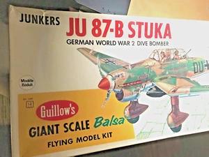 GUILLOWS 34-1/4" Spannweite Ju87B Stuka Kit GUI1002 Balsa Kit, static or flying - Bild 1 von 5