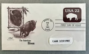 US Official Stamp Envelope. 1985, U608, 22c, FDC - Picture 1 of 1