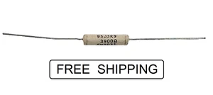 (1x) 3,9K Ω - 5W - 5% - Glasfaser-Emailwiderstand - Axialleitung - Ohmite 90er Serie - Bild 1 von 1
