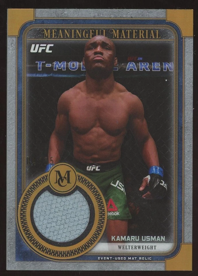 2019 Topps UFC Museum Meaningful Material Relics Copper #MMRKU Kamaru Usman /35 - Image 1 of 1