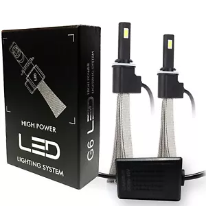 A1 2x Fanless 880 881 LED Conversion Kit Fog Light Bulb 6000K White Cooper Belts - Picture 1 of 10