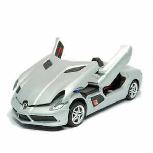 1:32 Mercedes-Benz SLR Model Car Diecast Toy Vehicle Collection Gift Kids Silver