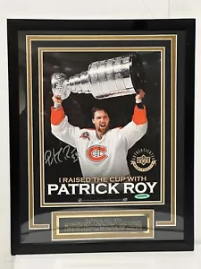 Upper Deck Patrick Roy Signed 8 x 10 Stanley Cup Photo/nameplate & UDA cert - Picture 1 of 6
