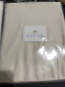 Matouk Schweiz Neu 2 Stück Shams 15”x23” Modal 70% 30% Baumwolle Dark Ivory - Bild 1 von 5