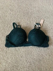 Victoria's Secret 36B BH sehr sexy Push Up grün Spitzen-BH mit 1 Cup VS - Bild 1 von 9