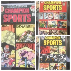 Champion Sports #1 - 3 (1973 DC) Set completo di 3 età del bronzo - Foto 1 di 4