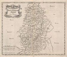 NOTTINGHAMSHIRE by ROBERT MORDEN from Camden's Britannia 1772 old antique map