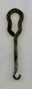 Antique Shoe Button Hook Victorian Metal Collectible Historic Reenactment Patina - Picture 1 of 9