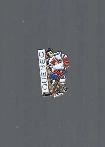 Old Quebec Nordiques  ''Little Player / White Shirt #1''  NHL Hockey pin Cover