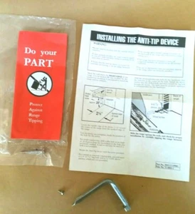 Range Anti-Tip Bracket Kit - Frigidaire # 205C1713P001, Genuine OEM Part - Picture 1 of 4