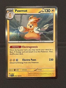 Pawmot Pokémon JCC Base Escarlata y Violeta 076/198 - Holo Raro - Casi Nuevo/Excelente - Imagen 1 de 2