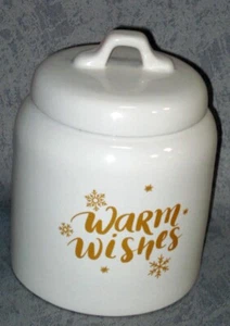 Winter Weihnachten Keksdose Loblolly Pines Warme Wünsche mit Deckel Gold Neu in Box - Bild 1 von 8