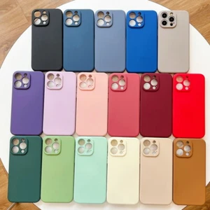 Coque Etui Antichoc Pour iPhone 15 Pro Max 14 13 12 11 Silicone Soft Case Cover - Zdjęcie 1 z 24