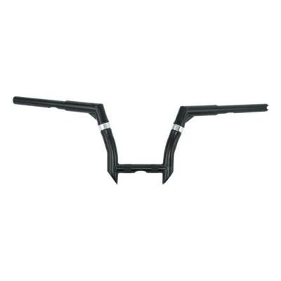 Manillar ajustable negro de 8" de elevación 1-1/4" apto para Harley Softail delgado personalizado Foto 1 de 4