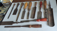 Antique Chisel & Gouge lot , Buck Bros ,Peugeot Freres , many others