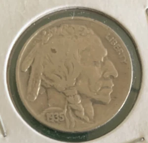 1935 BUFFALO Nickel United States of America 0.05 USA 5 Cents Circulated *Coin* - Bild 1 von 2